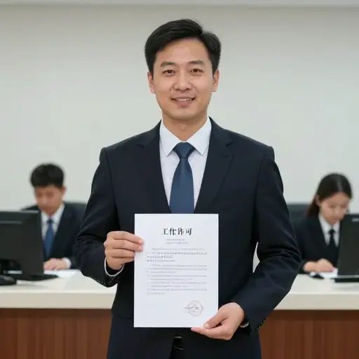 政府向他发放了工作许可。