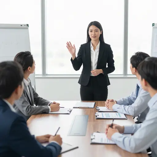 经理以月度销售报告开始了会议。