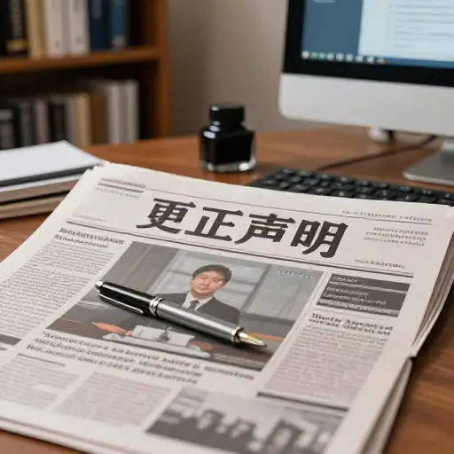 该报刊登了一份声明，以更正早前报道中的错误信息。