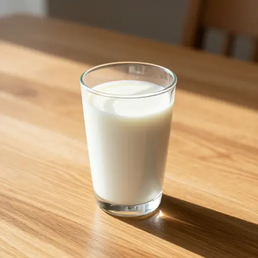 我早餐喝了一杯牛奶。