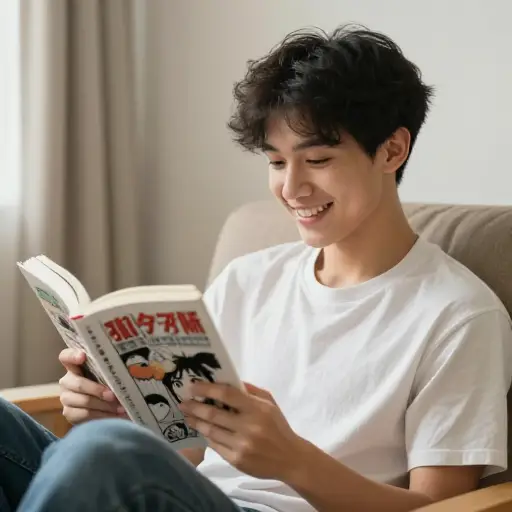 有时读到一本好漫画时，我会笑出声来。