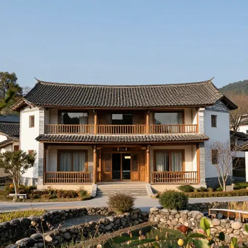 我提议按照村庄的传统建筑风格建造一家新酒店。