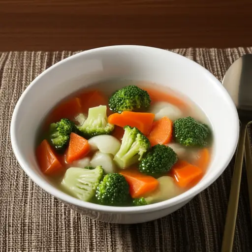 我们点了一份蔬菜汤作为开胃菜。