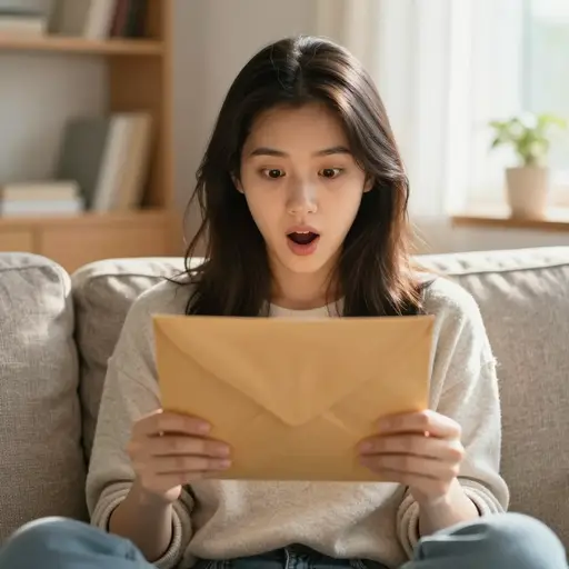 她的姑妈去世后，她意外地继承了一些钱。