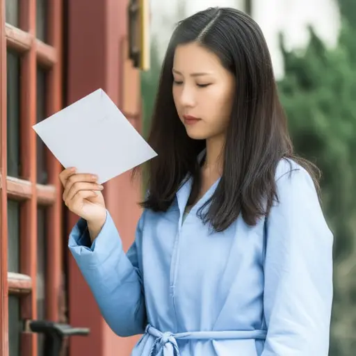 她收到了一封没有署名的神秘信件。