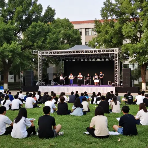 像这样的音乐会之类的校园活动有助于建立社区意识。