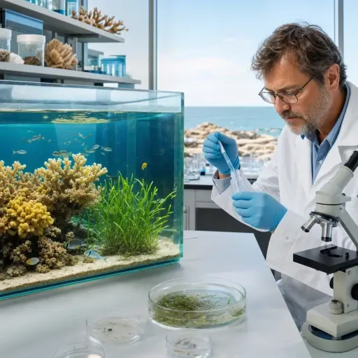 这位教授专门研究海洋生物学，专注于海洋生态系统。
