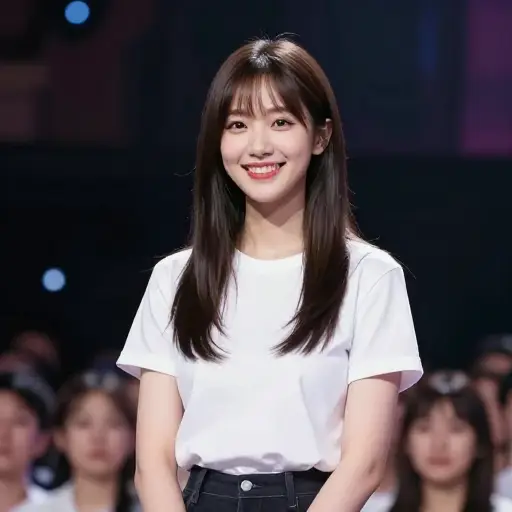 演出成功后，她洋溢着自豪。