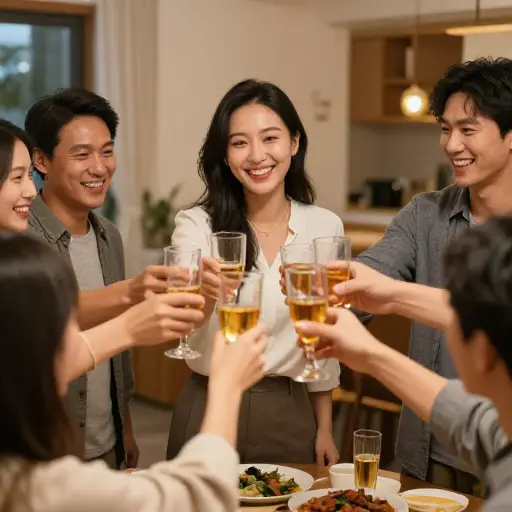 他们都为她的好运而庆祝。