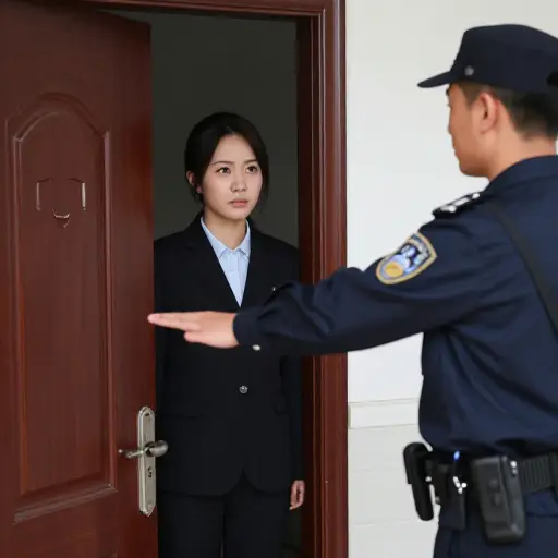 她被拒绝进入。