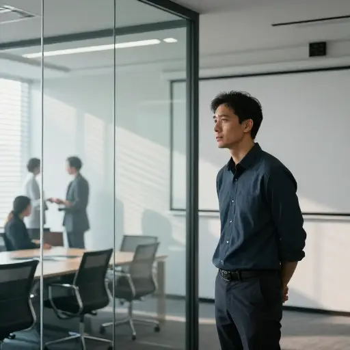 他不敢把会议取消的事告诉团队。