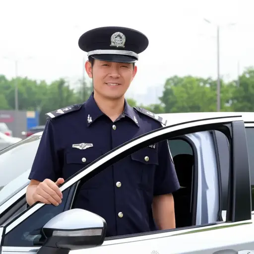 我叔叔是一名警察。