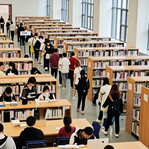 本科生图书馆通常在学期开始时特别拥挤。