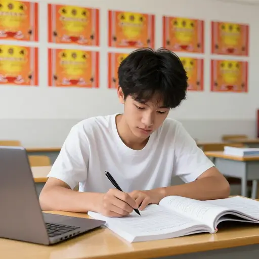 我努力学习课程，并以高分通过。