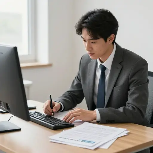 他正在为即将到来的会议起草一份提案。