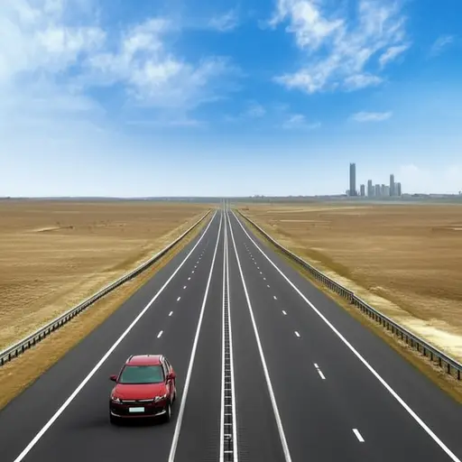 高速公路连接了这两个大城市，开车只需两小时。