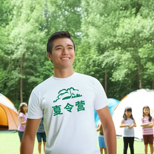 他在暑假期间找到了一份夏令营辅导员的工作。