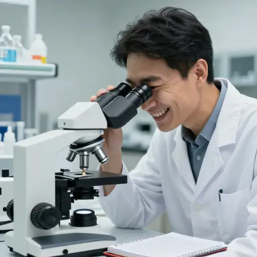 他坚持不懈的努力最终带来了突破。