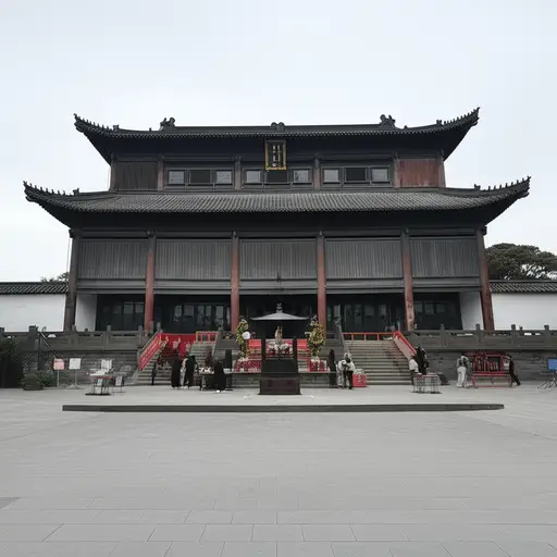 这座古老的寺庙被视为圣地，受到信徒们的敬仰。