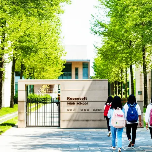 罗斯福高中是我们城市最好的公立学校之一。