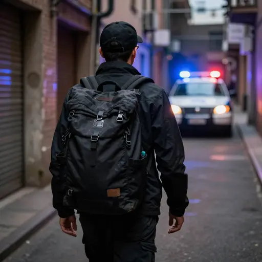 由于噪音很大，她没有注意到那个人带着赃物逃跑了。