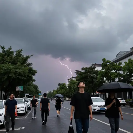 看起来好像要下雨了。
