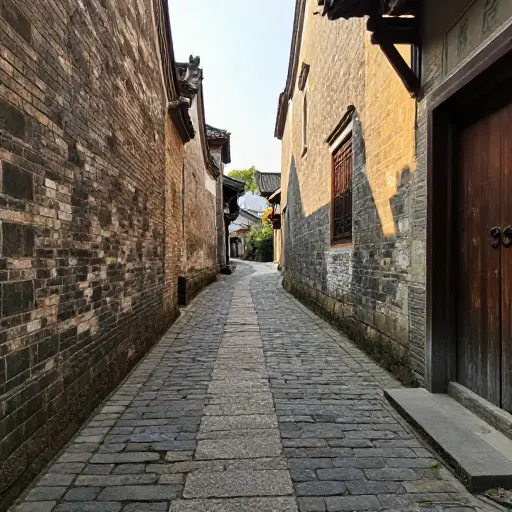 我们在老城风景如画的狭窄街道中漫步。