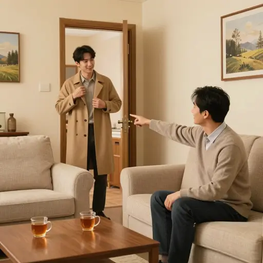 请进来坐坐，把这里当成自己家，别拘束。