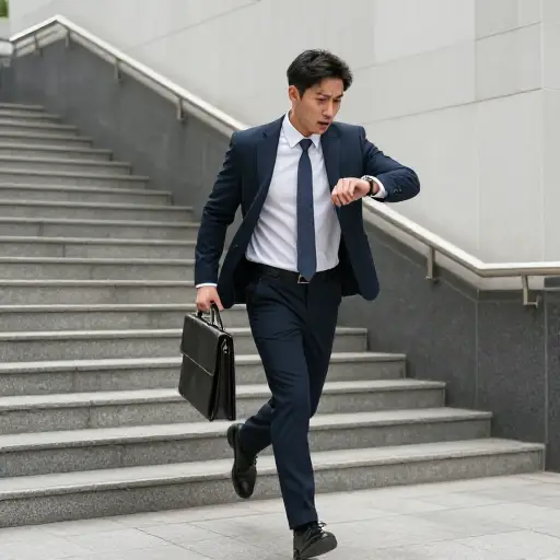 我要迟到了，所以我坐地铁去。
