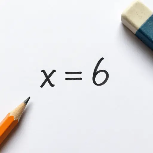 在这个方程中，x = 6。