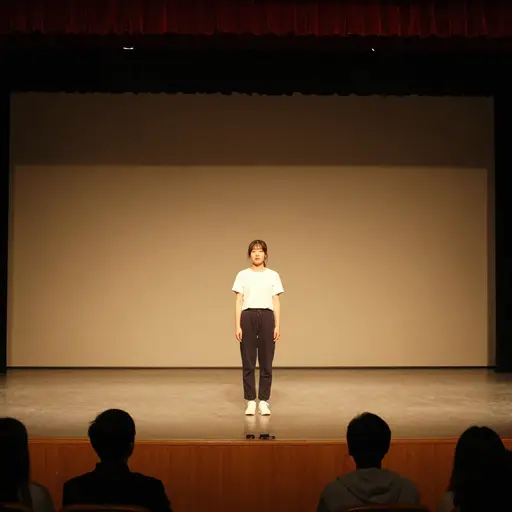 她一开始在自己国家当小演员，后来成为了名人。