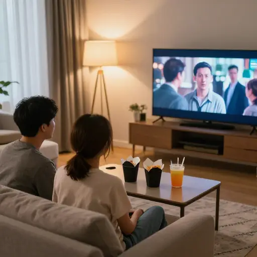 告诉你吧，我们为什么不今晚点外卖看电影呢？