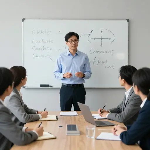 他负责管理团队。