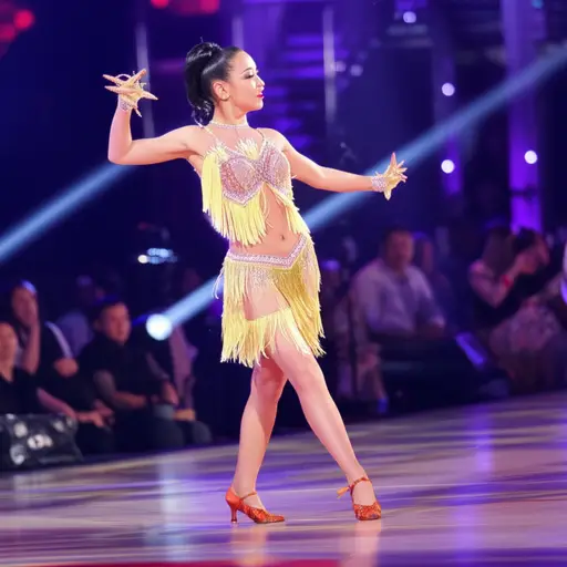 她在比赛中以华尔兹般的优雅轻松获胜。