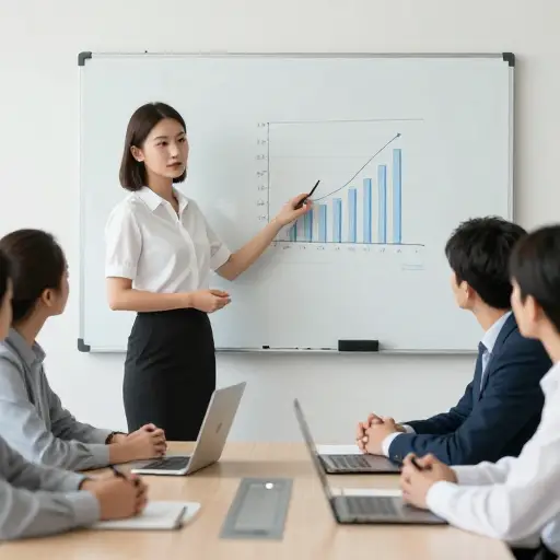 她仔细地向团队解释了指示。