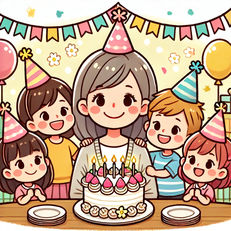 四月四日是我妈妈的生日。
