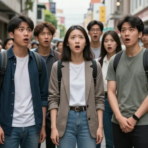 起初我们不知道这是怎么回事，我们都惊呆了。