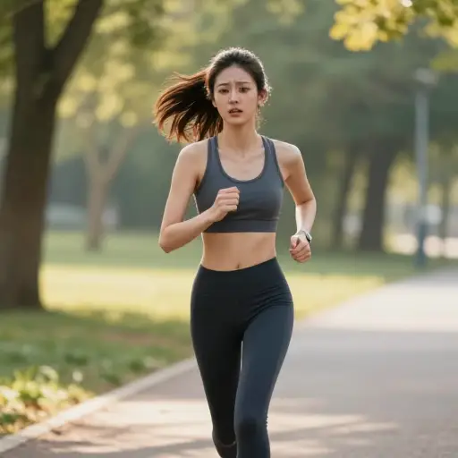 她去跑步以发泄她的沮丧。