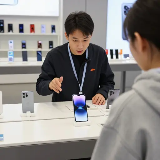 这是店里最贵的手机。