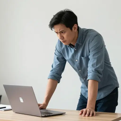 丢失的文件在他的电脑上被发现，但他声称自己与此事无关。