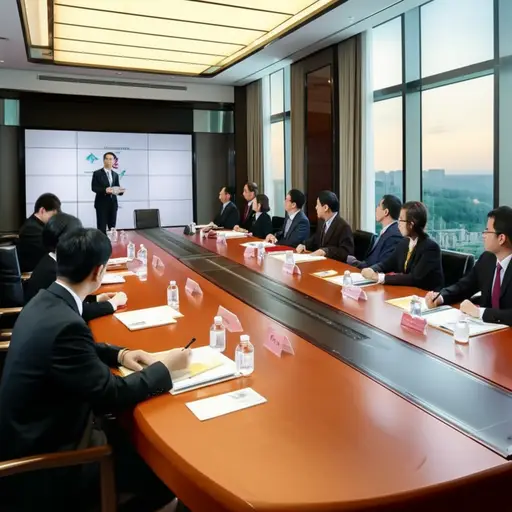 总统在出发前召集内阁成员进行了一次简报会。