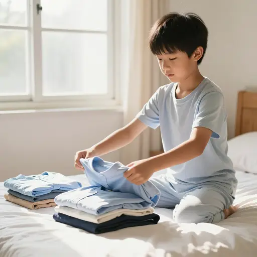 做家务有助于培养孩子的独立性。