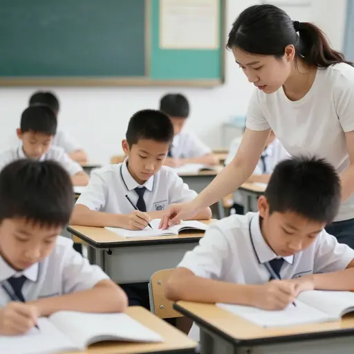 老师今天正在测试我们。