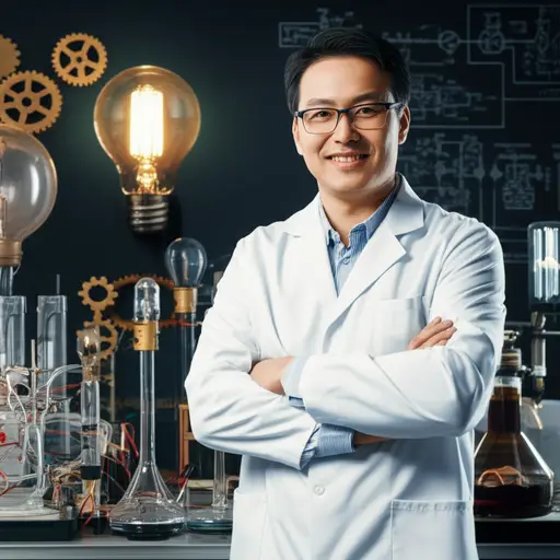 这个发明家是个真正的天才，他发明了许多改变世界的设备。