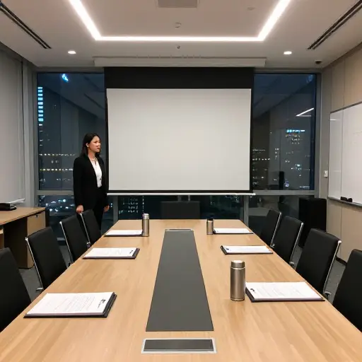 她走进会议室时才发现，助理完全没有通知任何人今天的会议取消了。