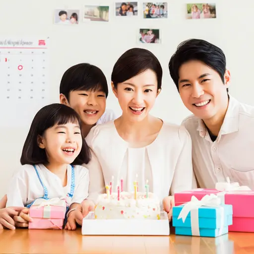 我们记得所有家人的生日。