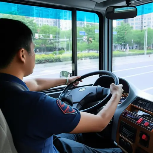 公交车司机每天都要沿着相同的路线行驶。
