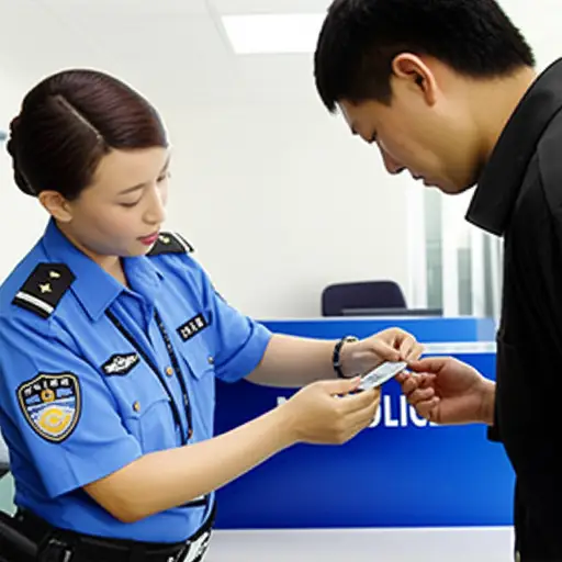 警察仔细检查了嫌疑人。