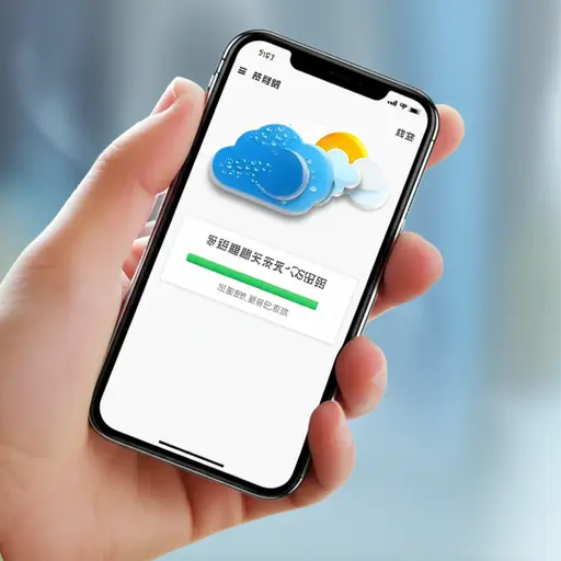 我刚刚更新了手机上的天气预报应用。