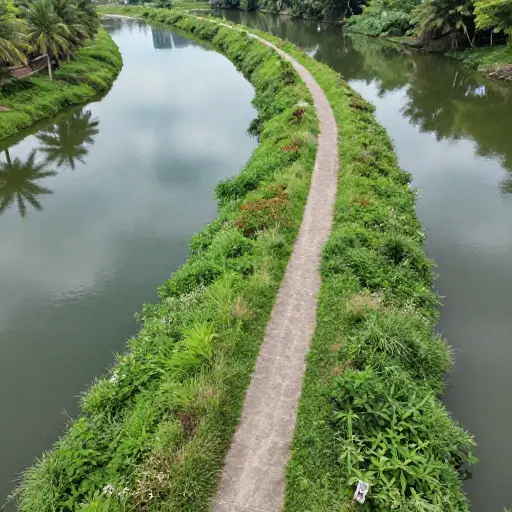 沿河的路线稍微长一点，但风景更好。